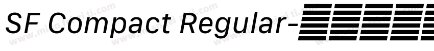 SF Compact Regular字体转换